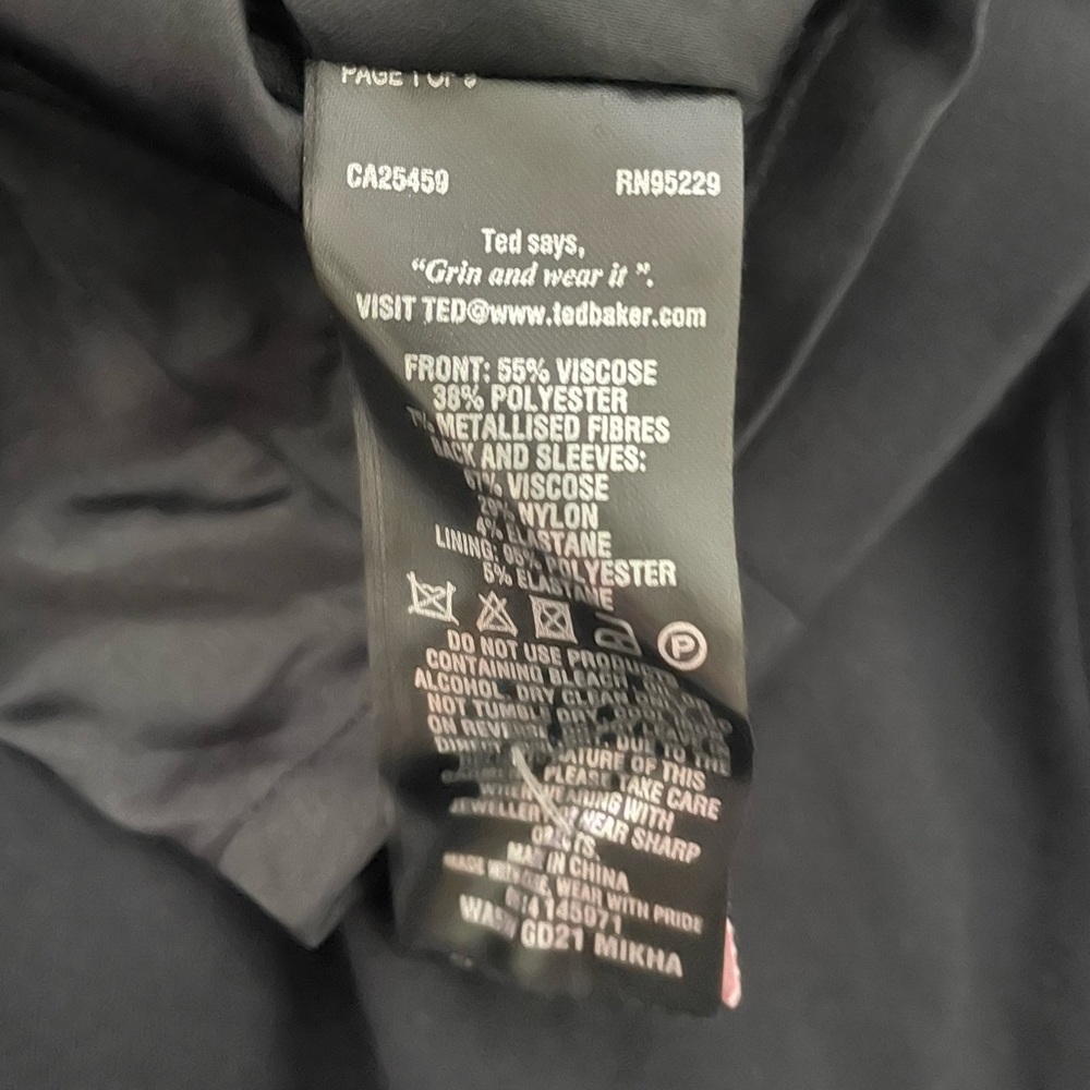 Ted Baker Mikha Metallic Jacquard
Panel Midi Dress Ted Baker Size 1 - Picture 7 of 7